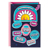 You Are Loved Birthday Card for Granddaughter With Sticker