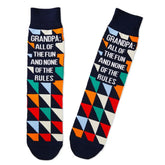 Grandpa All of the Fun Novelty Crew Socks