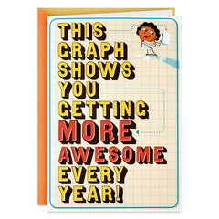 You Get More Awesome Every Year Funny Pop-Up Birthday Card