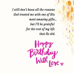 Grateful Husband Religious Birthday Card for Wife