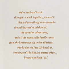 Our Love Is Once in a Lifetime Romantic Anniversary Card