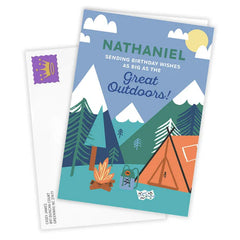 Great Outdoors Custom Birthday Card
