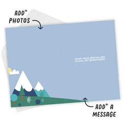 Great Outdoors Custom Birthday Card