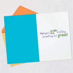 Great Times 12th Birthday Card