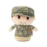 itty bittys® White Woman in Green Camo Plush