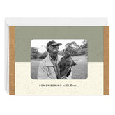 Remembering With Love Color Block Custom Sympathy Card