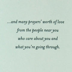 Praying You'll Feel Surrounded By Love Religious Sympathy Card for Loss of Mom