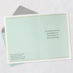 Praying You'll Feel Surrounded By Love Religious Sympathy Card for Loss of Mom