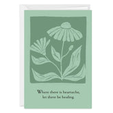 Healing and Prayers Custom Sympathy Card