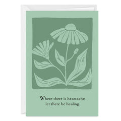 Healing and Prayers Custom Sympathy Card