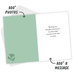 Healing and Prayers Custom Sympathy Card