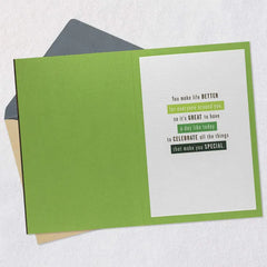 Love and Pride Birthday Card for Grandson