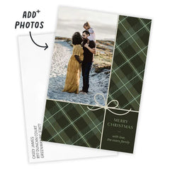 Wrapped in Plaid Flat Christmas Photo Card