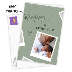 Happy 1st Instant-Photo Frame Custom Father's Day Card