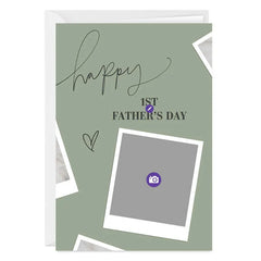 Happy 1st Instant-Photo Frame Custom Father's Day Card