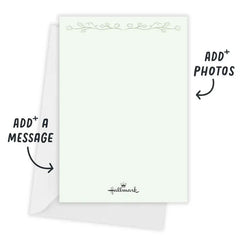 Cheers to Love Vine Border Flat Couples Wedding Shower Invitation