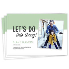 Let's Do This Thing Flat Wedding Save the Date