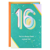 More Awesome With Every Year 16th Birthday Card