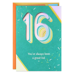 More Awesome With Every Year 16th Birthday Card