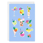 Tropical Cocktails Blank Custom Card
