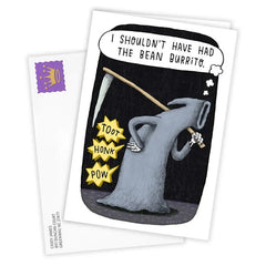 Grim Ripper Funny Custom Halloween Card