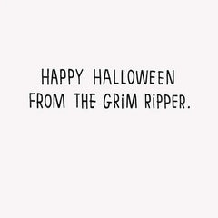 Wishes from the Grim Ripper Funny Halloween Card