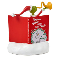 Dr. Seuss's How the Grinch Stole Christmas!™ Grinch With Storybook Figurine With Sound, 6.25"