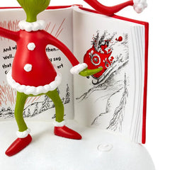 Dr. Seuss's How the Grinch Stole Christmas!™ Grinch With Storybook Figurine With Sound, 6.25"