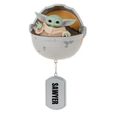 Star Wars: The Mandalorianâ„¢ Groguâ„¢ in Hovering Pram Personalized Ornament, Custom Text