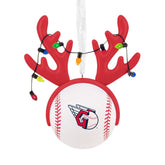 MLB Cleveland Guardiansâ„¢ Reindeer Baseball Hallmark Ornament