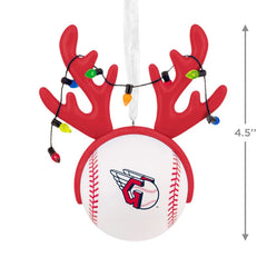 MLB Cleveland Guardians™ Reindeer Baseball Hallmark Ornament