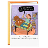 Werewolf's Hairy Situation Funny Halloween Card