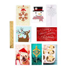 Handcrafted Holidays Assorted Christmas Cards in Designed Box, Pack of 24