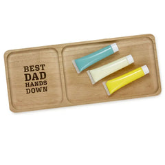 Best Dad Hands Down Trinket Tray Handprint Kit, 12x5
