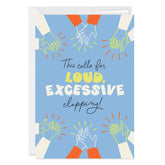 Happy Clapping Custom Congratulations Card