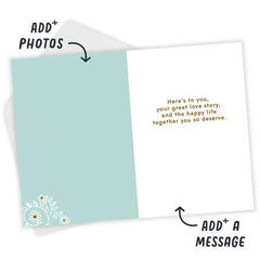 Your Great Love Story Custom Wedding Card