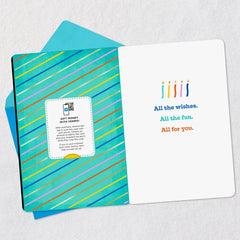All the Wishes Colorful Candles Venmo Birthday Card