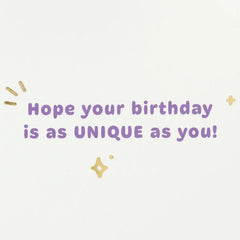 You're Every Color of Amazing Birthday Card With Rainbow Bracelet