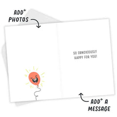Obnoxiously Happy for You Custom Congratulations Card