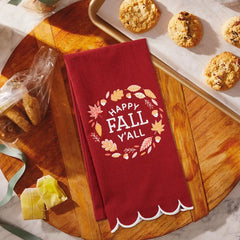 Happy Fall Y'all Tea Towel, 18x26