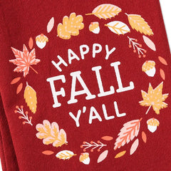 Happy Fall Y'all Tea Towel, 18x26