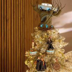Harry Potter and the Chamber of Secrets™ Collection Flying Ford Anglia in the Whomping Willow™ Tree Topper With Light and Sound