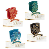 Harry Potterâ„¢ House Crests 3D Pop-Up Cards, Pack of 4