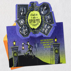 Disney The Haunted Mansion Welcome Foolish Mortals Musical Pop-Up Halloween Card with Light