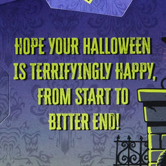 Disney The Haunted Mansion Welcome Foolish Mortals Musical Pop-Up Halloween Card with Light
