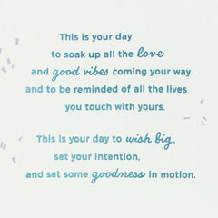 This Is Your Day Heart Balloon Confetti Shaker Birthday Card for Sister