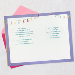This Is Your Day Heart Balloon Confetti Shaker Birthday Card for Sister