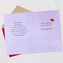 So Lucky to Have You Romantic Sweetest Day Card