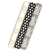 Hearts, Dots and Bows 3-Pack Wrapping Paper Mini Roll Bundle, 60 sq. ft. total