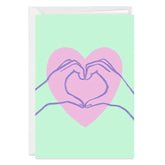 Heart Hands Custom Love Card